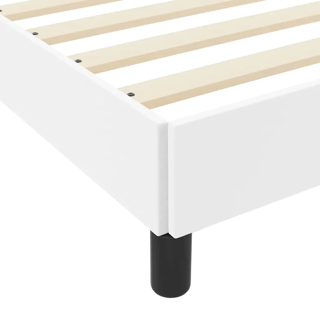 Struttura del letto Bianco Puro 90 x 190 cm Tessuto 3398604