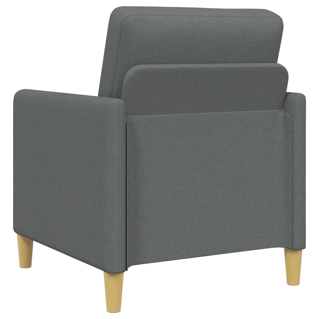 Set di Divani con Storage 2 pcs Grigio Scuro Poliestere 3429149