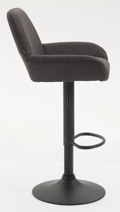 Set 2 Sgabelli Braga in tessuto grigio scuro,nero