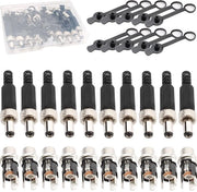 Connettori di potenza DC 10 pezzi 5,5 x 2,5 mm - Adattatori di jack a barile idrorepellenti per CCTV