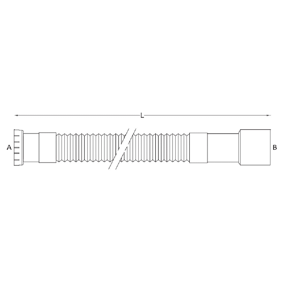 Attacco rapido bianco plastica resistente cucina *** misura 1 pollice x 32, confezione 1