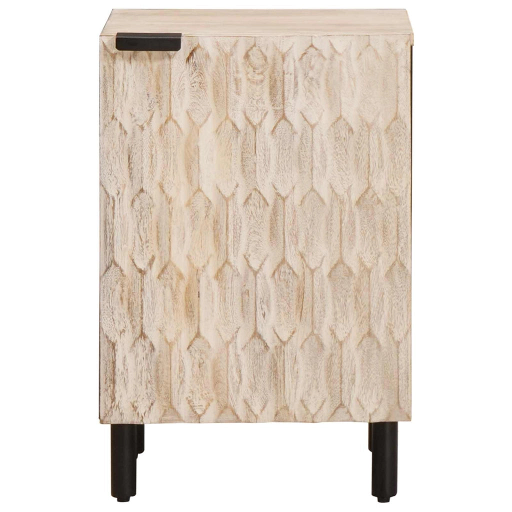 Mobiletto da bagno compatto con ripiano portaoggetti resistente 38 x 33 x 58 cm in legno di mango bianco 02_0057771