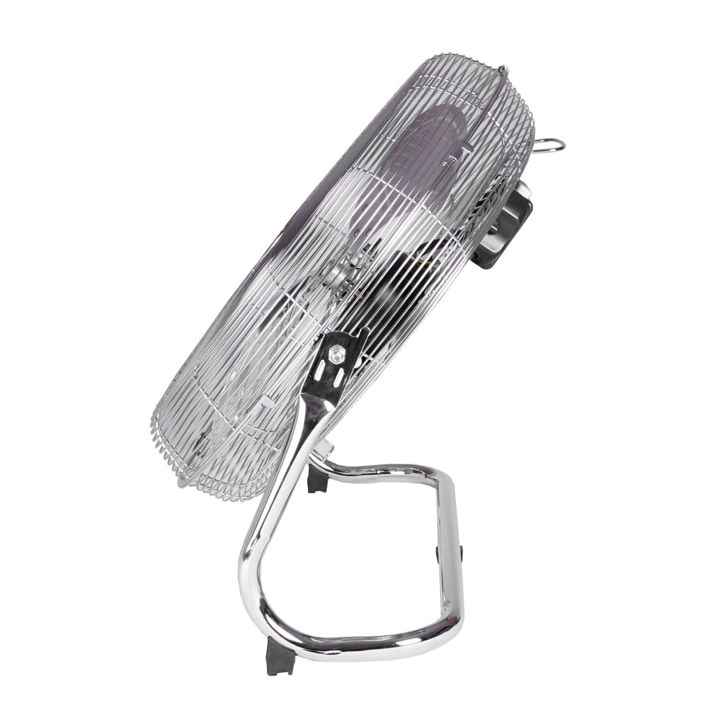 Ventilatore industriale da pavimento 45cm, 3 velocità 110W, pale alluminio, inclinazione regolabile casa ufficio - SOGO