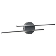 Lampada a LED per specchio/immagine Metallo nero Luce LED acrilica Lampada per specchio da bagno Design moderno e minimalista