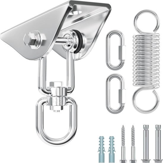 Sistema di sostegno per soffitto - Ophanghaak - Beugello per soffitto - 400kg di carico massimo, Ophangen bokszak, sedile da appendere e altalena