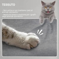 Poltrona Reclinabile Elettrica con Telecomando e Poggiapiedi, in Tessuto Effetto Velluto, 80x83x104 cm, Grigio