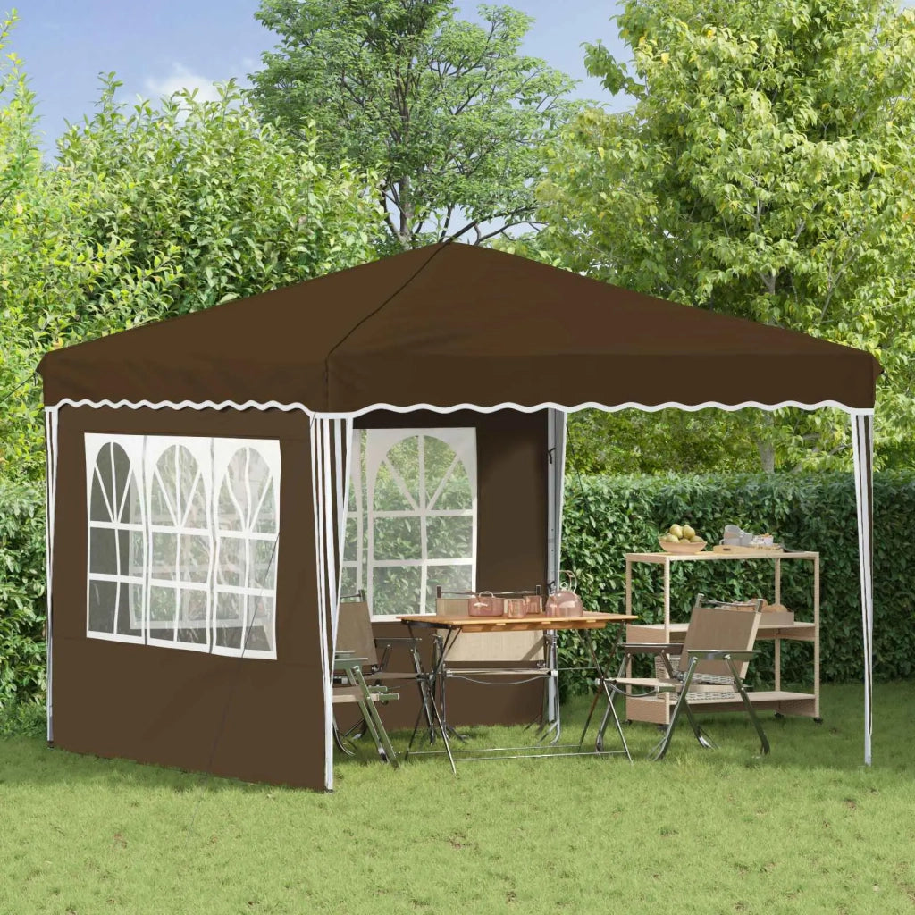 Tenda per feste a pop-up 288 x 288 x 245 cm Tortora