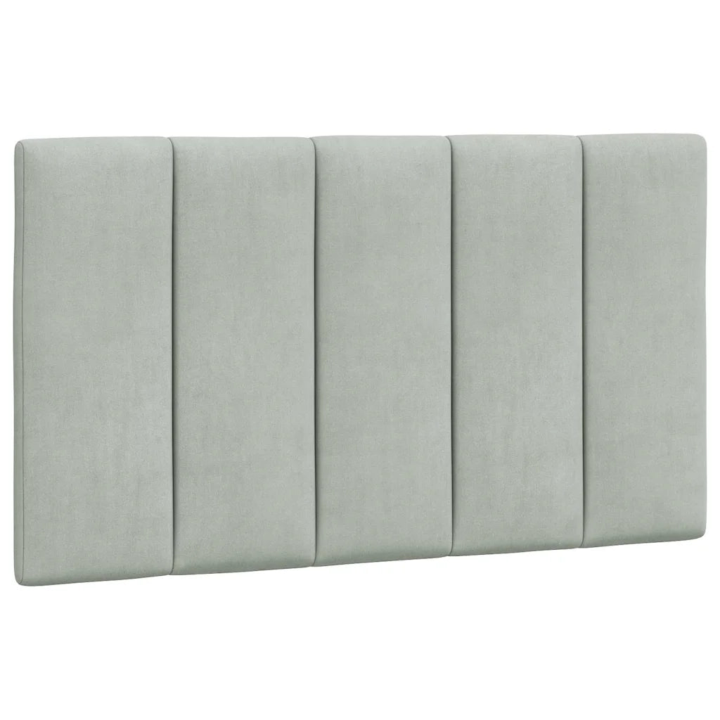 Giroletto senza Materasso-Struttura Letto Hanko Grigio Chiaro 90x190 cm Velluto
