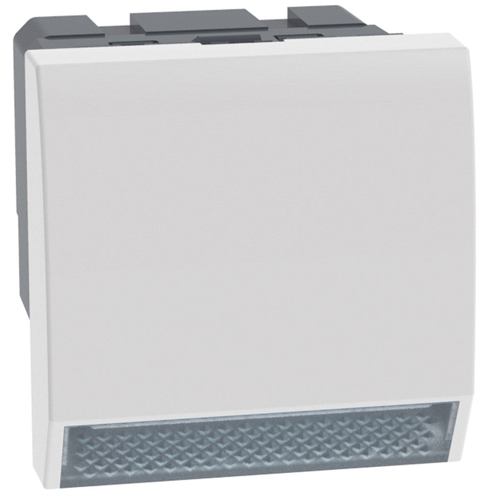 Segnapasso con led luce bianca Bticino MatixGO 12V 2 modulo bianco JW4382