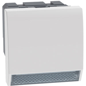 Segnapasso con led luce bianca Bticino MatixGO 12V 2 modulo bianco JW4382