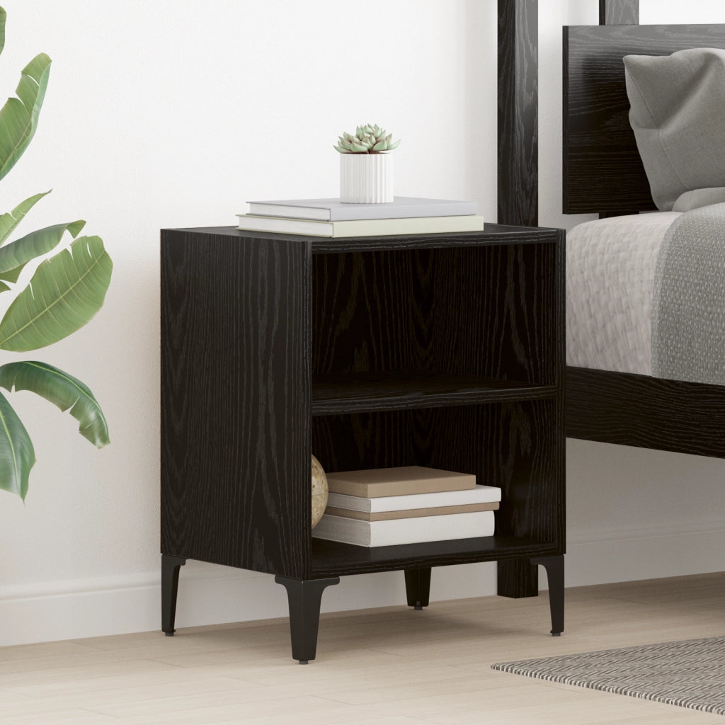 Comodini 2 pcs Quercia Nera 40x30x50 cm Legno Ingegnerizzato