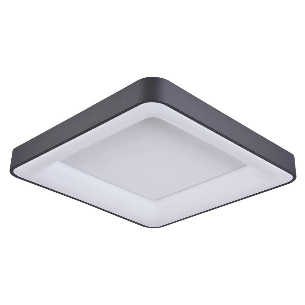 Italux plafoniera LED Giacinto 60cm 50W 3000K nera