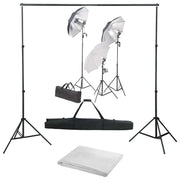 Kit per Studio Fotografico con Set di Luci e Fondale CFW1070951