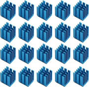 Motore passo per radiatore di raffreddamento - Chip raffreddamento - 3D Stampante - 3D Stampante con raffreddamento - 3D Stampante con radiatore di raffreddamento - TMC2130 TMC2100 A4988 DRV8825 TMC2208 - Per 20 pezzi - Dimensioni 9x9x12mm - Blu