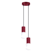 Lampada a sospensione HALO 2P bordeaux