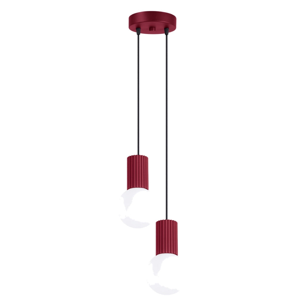 Lampada a sospensione HALO 2P bordeaux