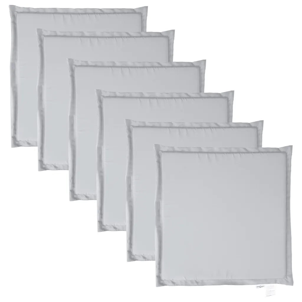 Imbottitura per Seduta Giardino 6pz Grigio Chiaro 45x45x2 cm 847731