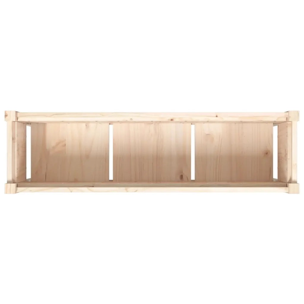 Fioriera Giardino con Gambe-Vaso da Esterno-Contenitore per Piante 110x31x70 cm Legno Massello Pino