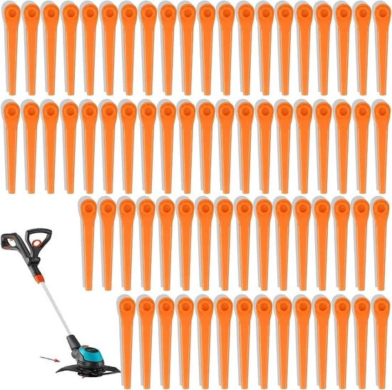 50 pezzi di messa per cesoie di prato in plastica - messa di ricambio - colore arancione