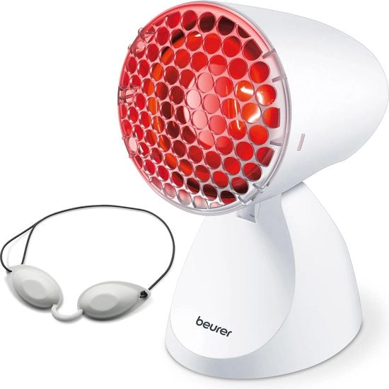 Lampada infrarossa per alleviare raffreddore e tensione muscolare - 5 livelli di inclinazione, inclusa visiera di protezione