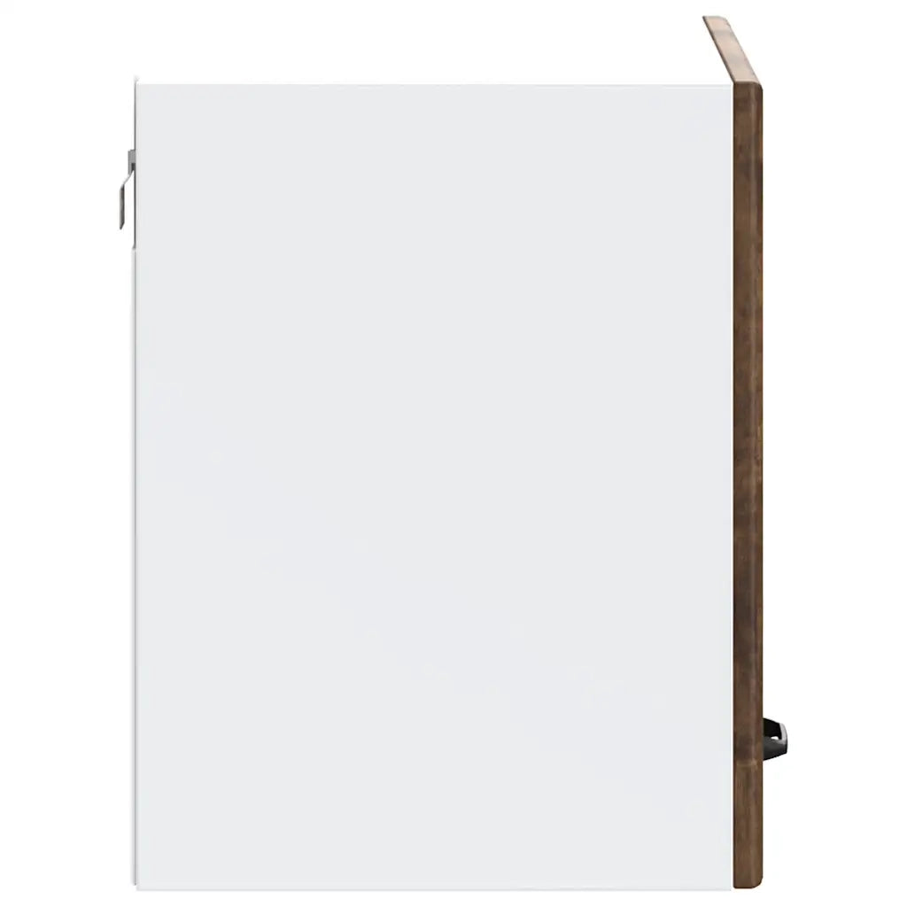 Pensile da cucina funzionale e di design 60 x 31 x 40 cm realizzato in legno composito di rovere affumicato 02_0050007