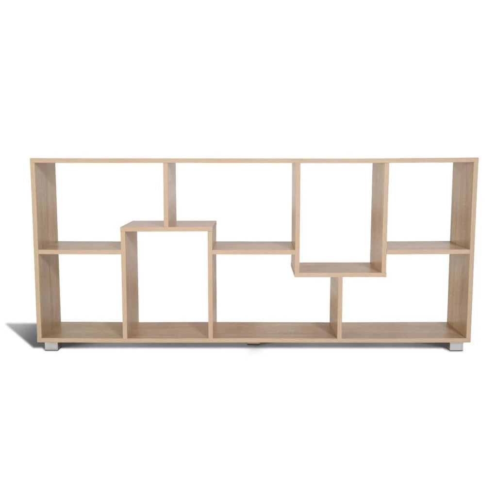 IDMarket - Scaffale a doppia posizione TANIA in finto faggio L 161 cm