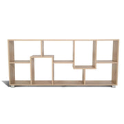 IDMarket - Scaffale a doppia posizione TANIA in finto faggio L 161 cm
