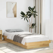 Struttura Letto Senza Materasso 100x200 cm in Legno di Rovere 851967
