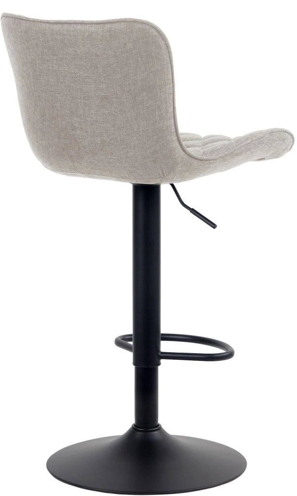 Sgabello Emma Bar Set di 2 Tortora,Tessuto