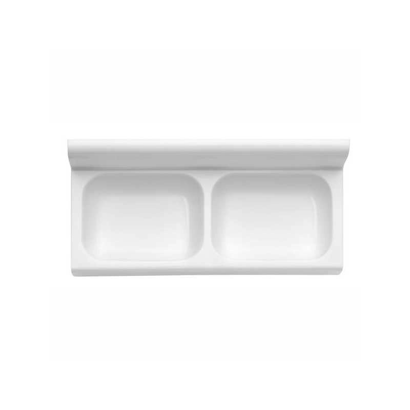 Portasapone Muro B.Co Doppio Plus cm 16X6 Eliplast