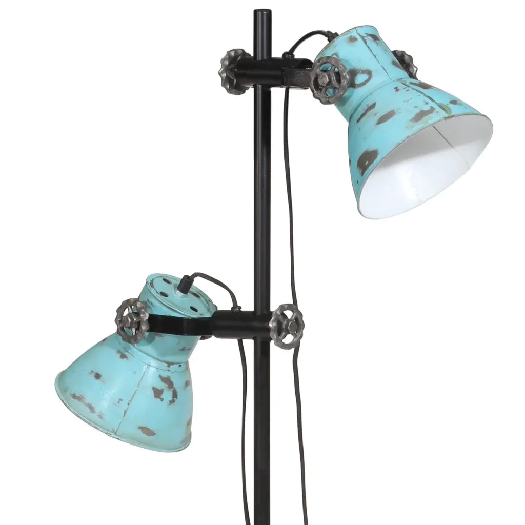 Lampada da Terra 25 W Blu Anticato 25x25x90/140 cm E27 CFW7364926