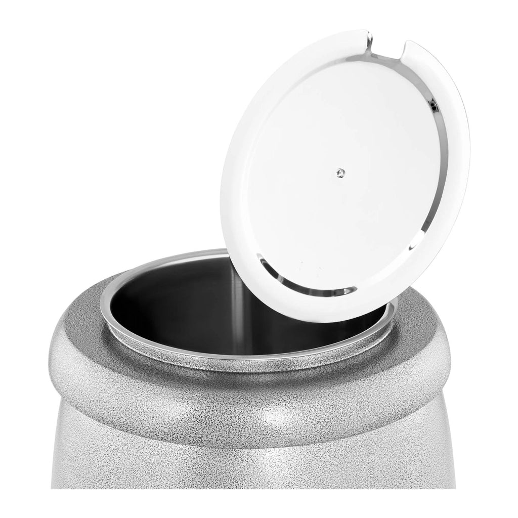Zuppiera elettrica professionale (400 watt 10 litri 35 - 80 °C argento acciaio e acciaio inox) 14_0004128