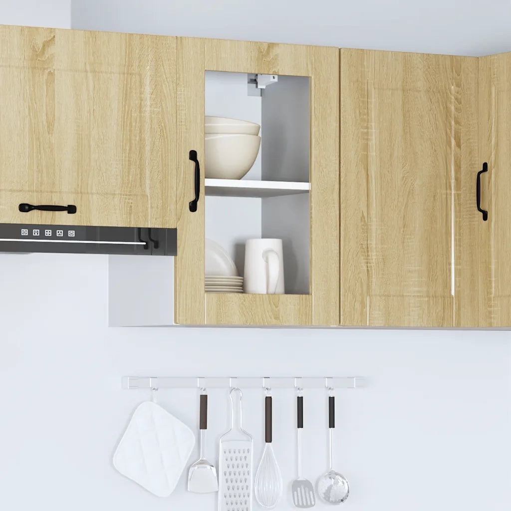 Pensile da Cucina con Porta in Vetro Porto Rovere Sonoma 854010