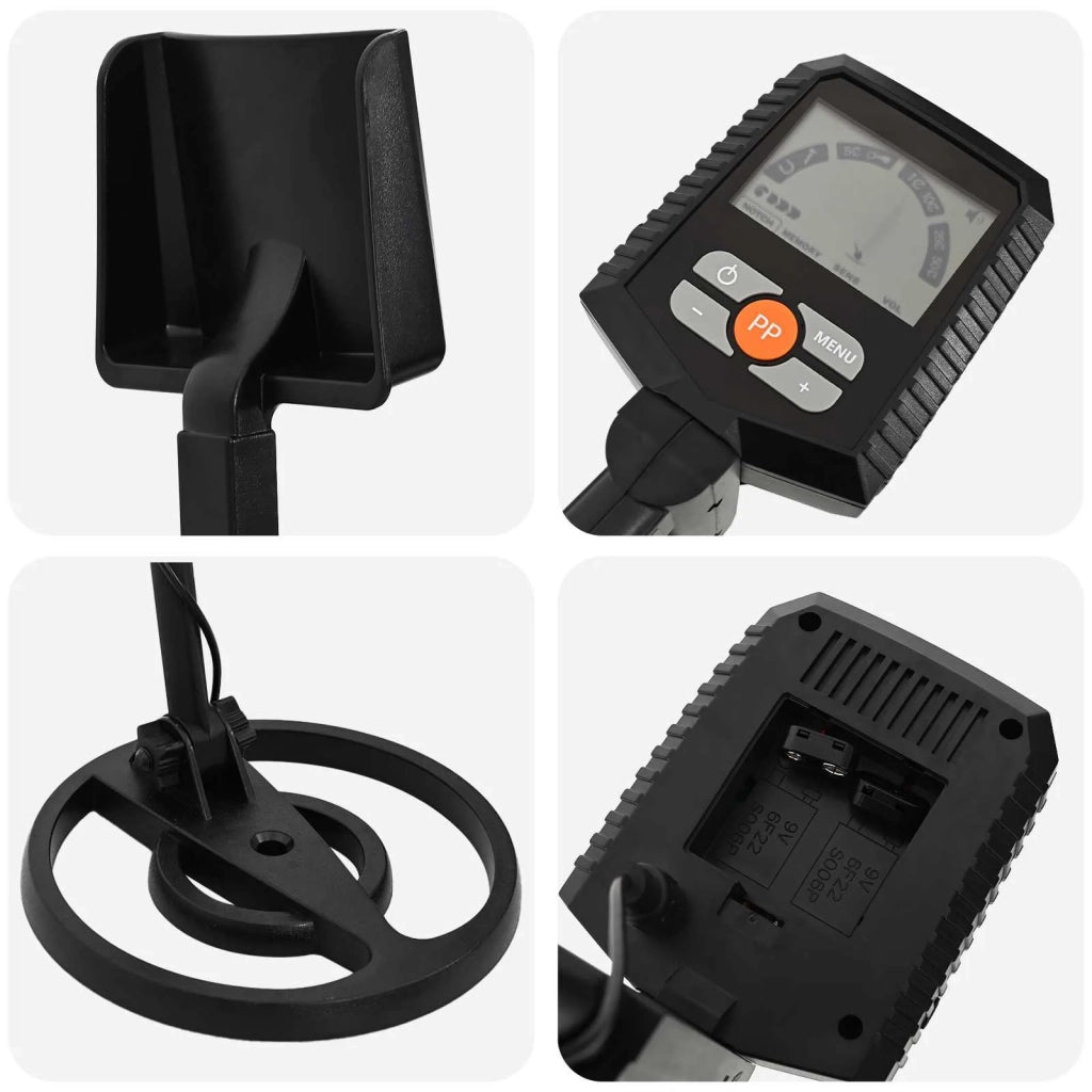 Metal Detector con Display LCD 3 Modelli 19 cm Bobina Nero CFW7843023