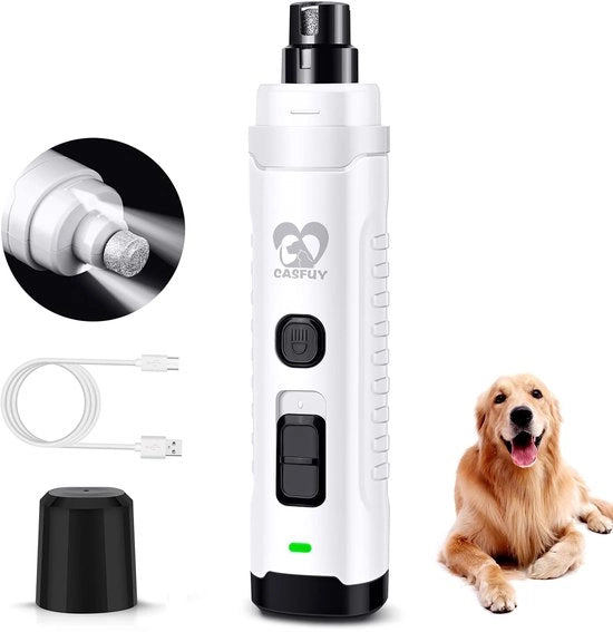 Trapano elettrico per cani con 2 LED e 2 velocità, 4,8V, carica silenziosa e ricaricabile