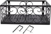 Sostegno decorativo per piante - Pianta da appendere - Supporto metallico per piante - Balcone/Terrazza - Adatto per rastrelliere da 6,5 cm - 30 x 20 x 2 cm - Supporto per piante da appendere