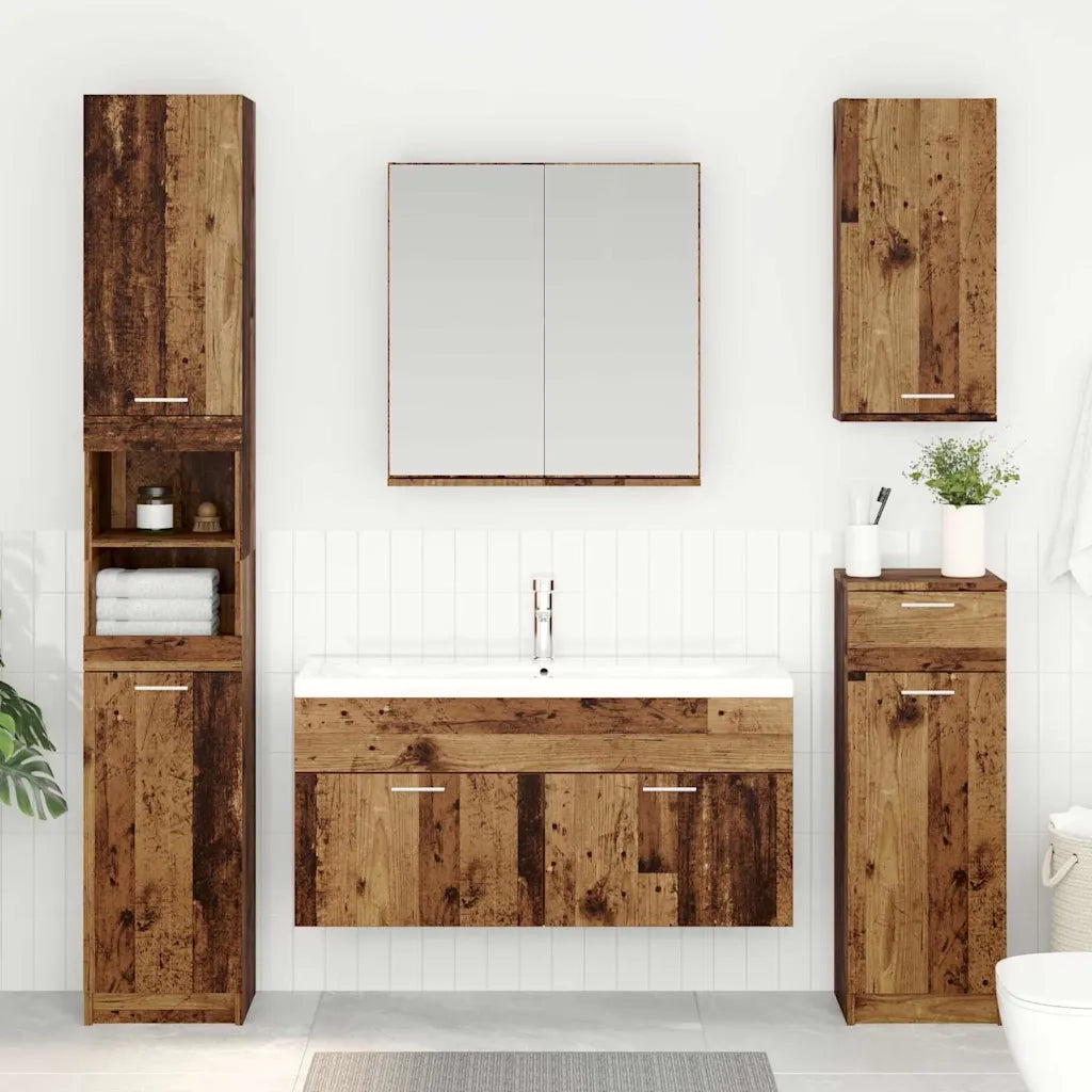 Armadio sottolavello con porta Legno vecchio Legno multistrato 880441