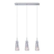 Lampadario decorativo Viviera Italux cromo vetro 3xG4 20W