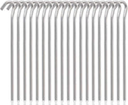 20 stecchi metallici in alluminio per tenda da campeggio 18 cm - robusta tenda da campeggio per campeggiare e giardinaggio