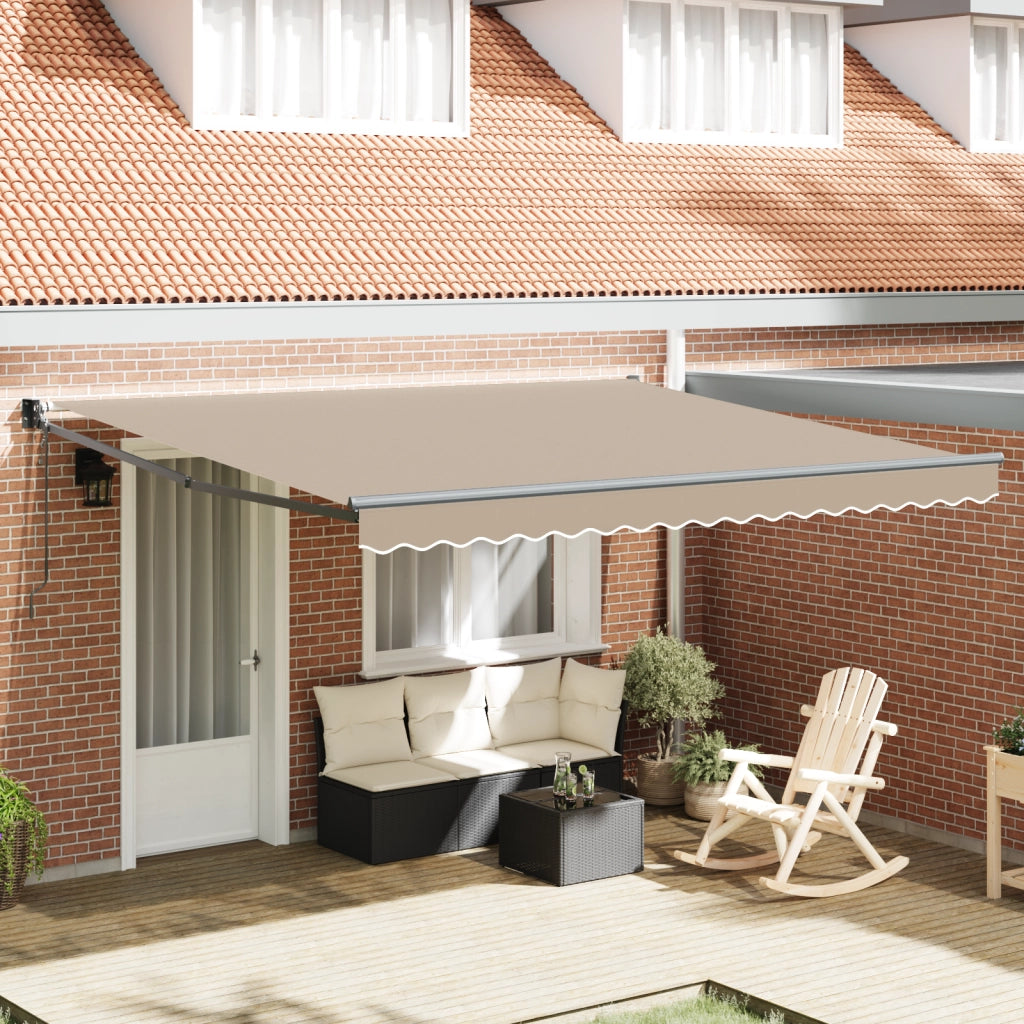 Tenda Retrattile Automatica Beige 400x300 cm