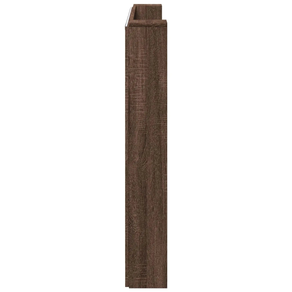Testiera Letto Rovere Marrone Legno ingegnerizzato