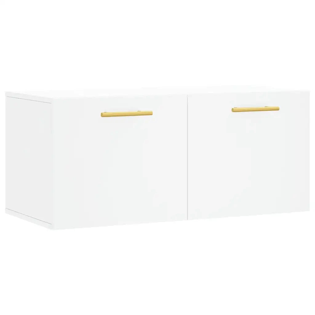 Armadietto a Muro | Mobile a Parete Bianco 80x36,5x35 cm in Legno Multistrato