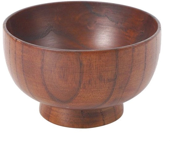 Scodella per Insalata in Legno - Ciotola Multifunzionale - 14 cm - Adatta per Frutta - Spuntini e Altro - Ideale per l'Uso di Tavola - Sostenibile