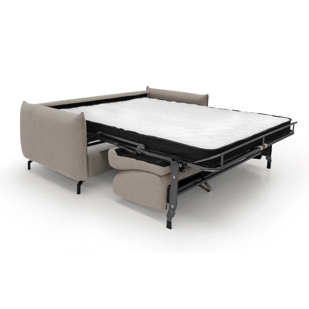 Scarlet Divano letto in tessuto misto cotone impermeabile T19 195 cm (mat.140x197) beige