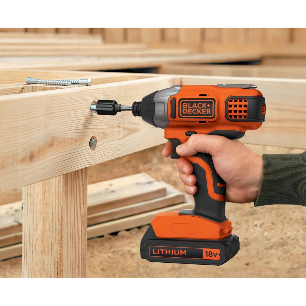 Avvitatore a Impulsi Black+Decker BDCIM18N-XJ 18V 155 Nm – Solo Corpo
