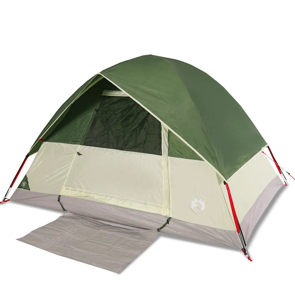 Tenda da Campeggio a Cupola per 2 Persone-Tenda per Escursionismo Verde Impermeabile 579553