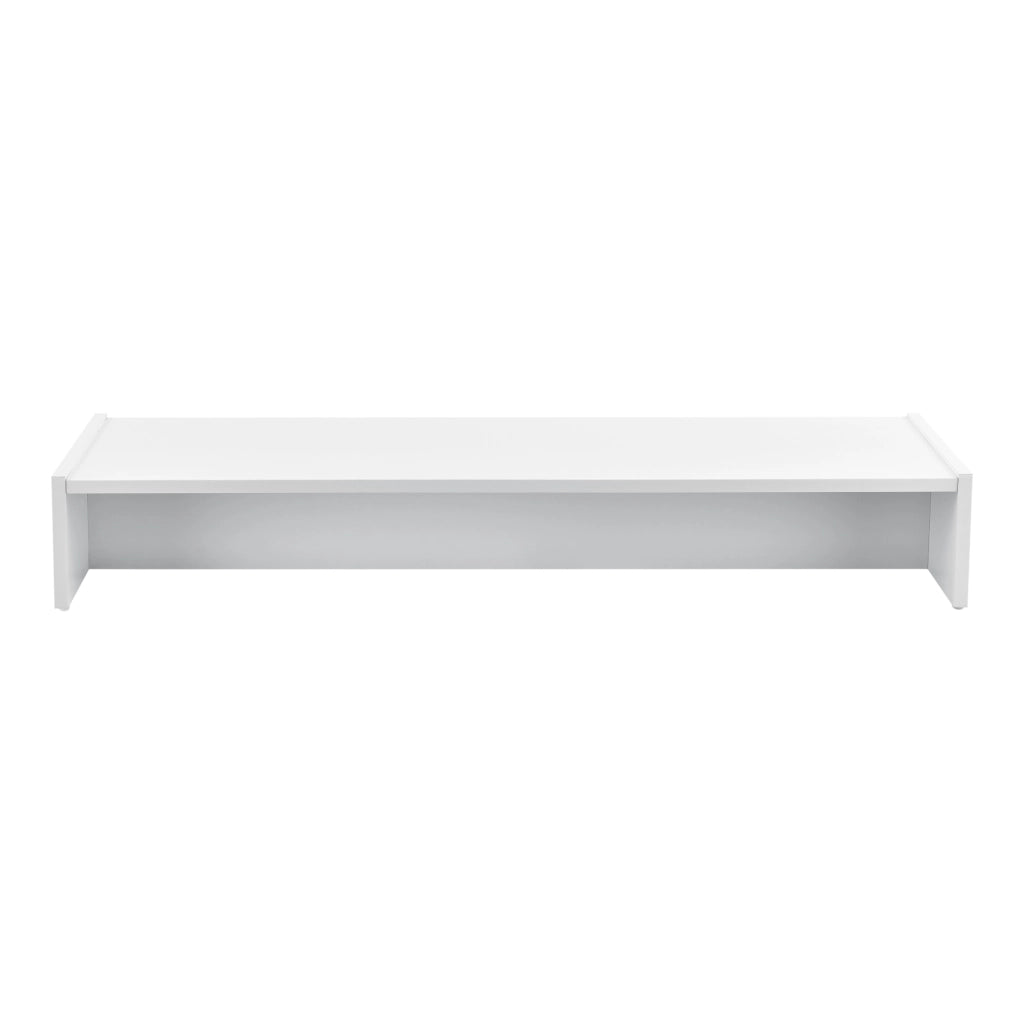 Rialzo di Supporto Flensberg per Monitor/Portatile/TV da Scrivania 100x27x15 cm - Bianco [en.casa]