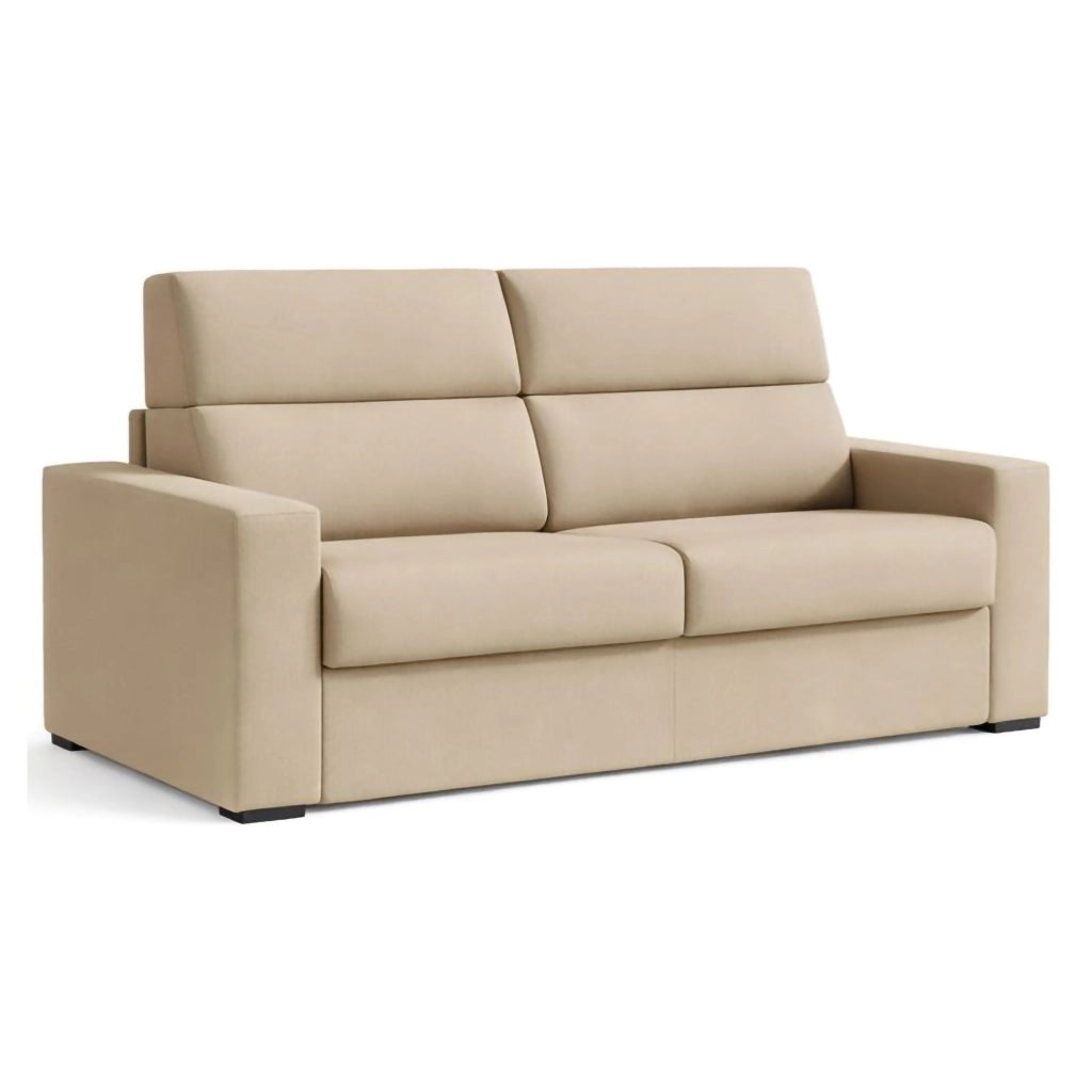 Ecate, Divano Letto 2 Posti Sfoderabile Made in Italy, 200x95 cm Grigio Tortora