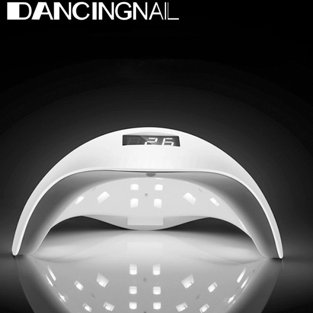Trade Shop - Lampada Led Uv Per Unghie Nail Art Asciuga Gel Smalto 2 In 1 48w Manicure -