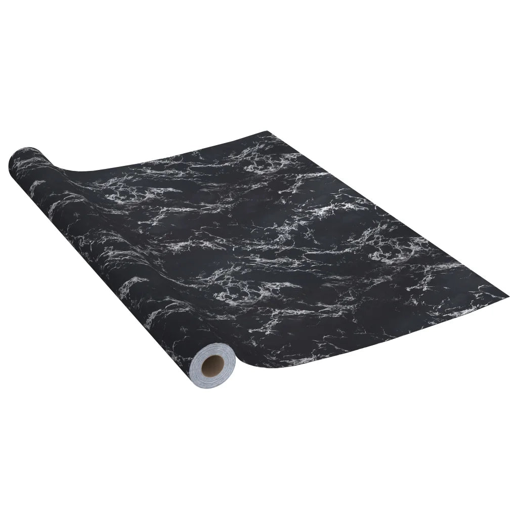 Pellicola Autoadesiva per Mobili Nero Pietra 500x90 cm in PVC CFW3510578